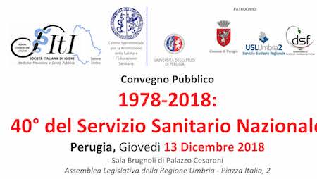 40° del Servizio sanitario nazionale