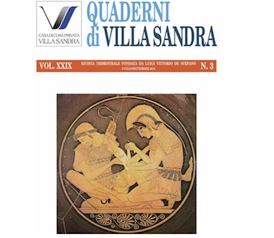 Pubblicato l'ultimo numero della Rivista "Quaderno di Villa Sandra"