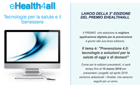 Al via la III edizione del Premio Ehealth4all